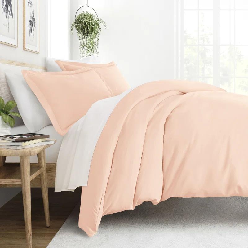 Duvet Cover Set Super Soft Microfiber Bedding in Solid Colors