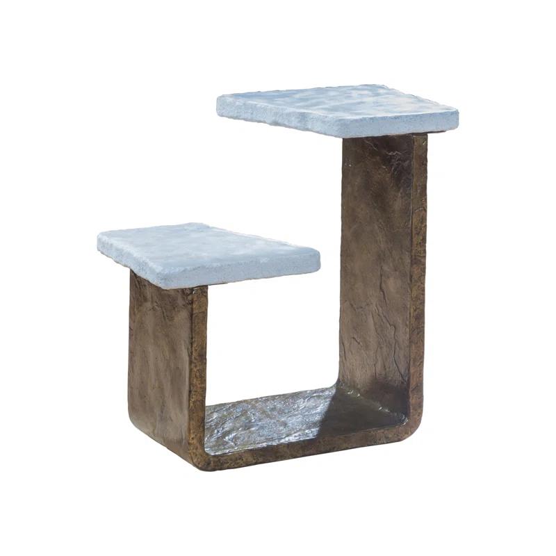 Artistica Home Signature Designs Floor Shelf End Table
