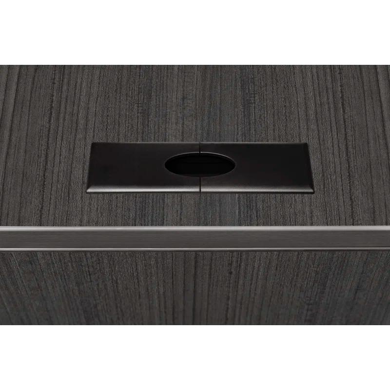 Regency Legacy L Desk with Double Pedestal Drawer Unit