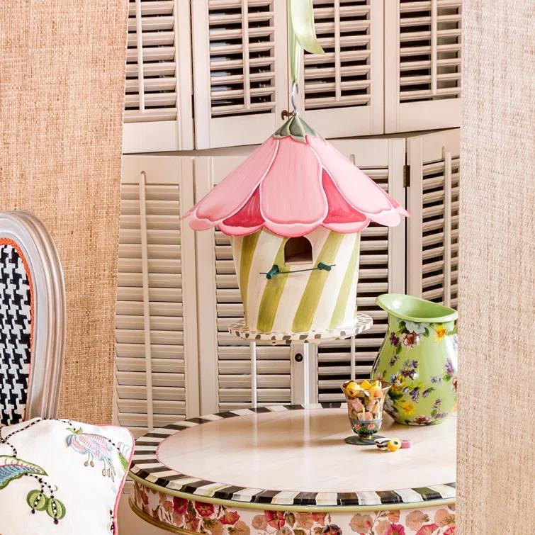 MacKenzie-Childs Hollyhock Birdhouse