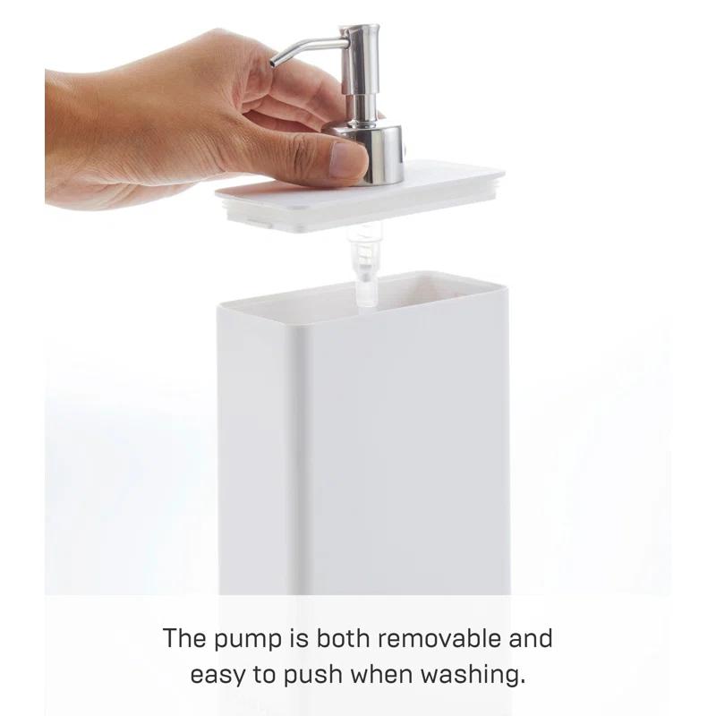 Yamazaki Home Yamazaki Home Dispenser, Contemporary Bottle Pump For Shower, 24 fluid oz., 700 ml