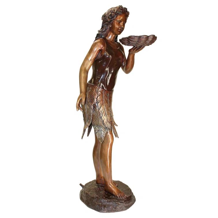 Design Toscano Leaf Maiden Cast Garden Statue