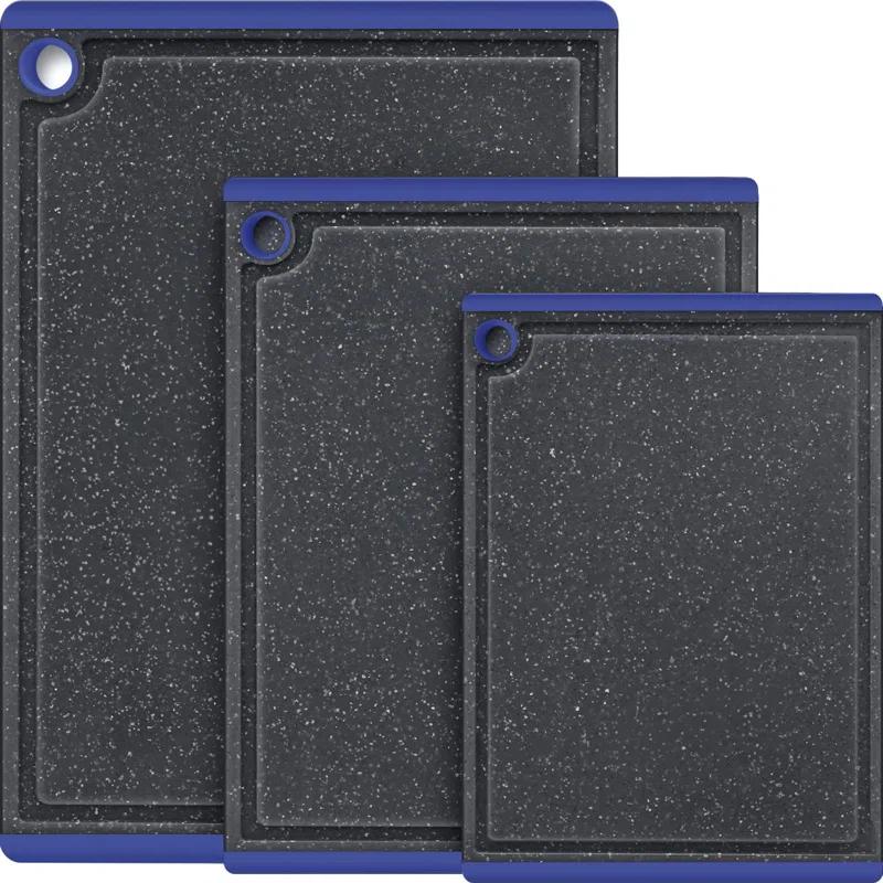 Plastic Cutting Coards For Kitchen, 3-Piece Large Cutting Board Set Dishwasher Safe Chopping Boards With Non-Slip Feet And Juice Grooves