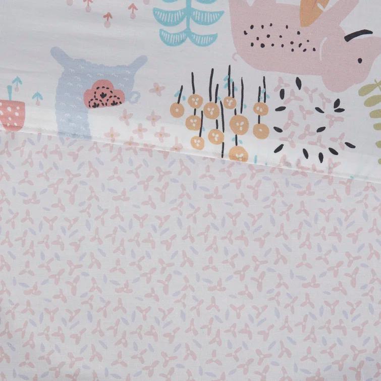 Intelligent Design Kids Iris Woodland Animals Cotton Reversible Comforter