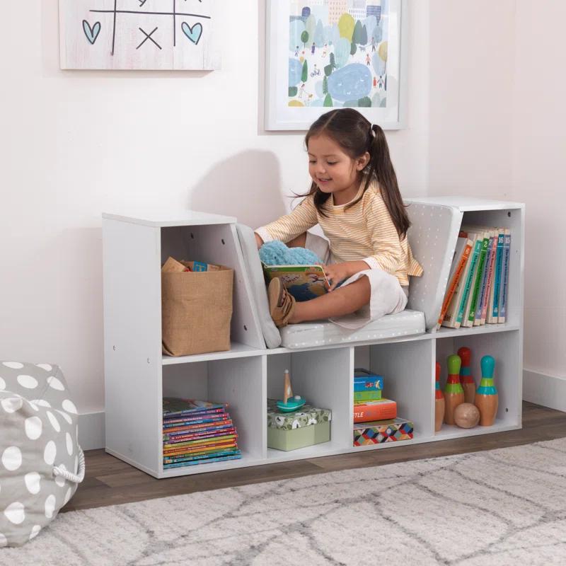 KidKraft Bookcase with Reading Nook, 6 Shelves