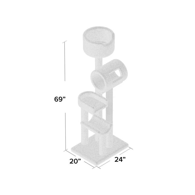 New Cat Condos 69'' H Cat Tree