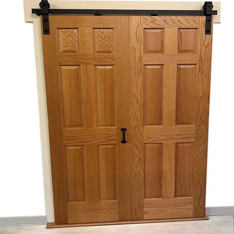 Quiet Glide Bi-Fold Sliding Standard Single Track Barn Door Hardware Kit (Door Not Included)