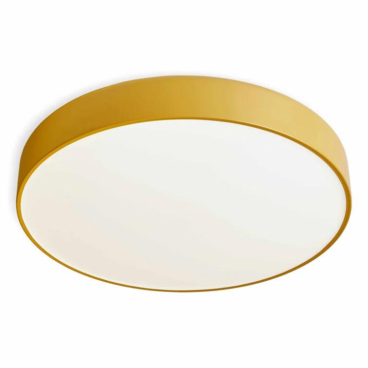 Bobber Large Black LED Flush Mount Light 20"x20"