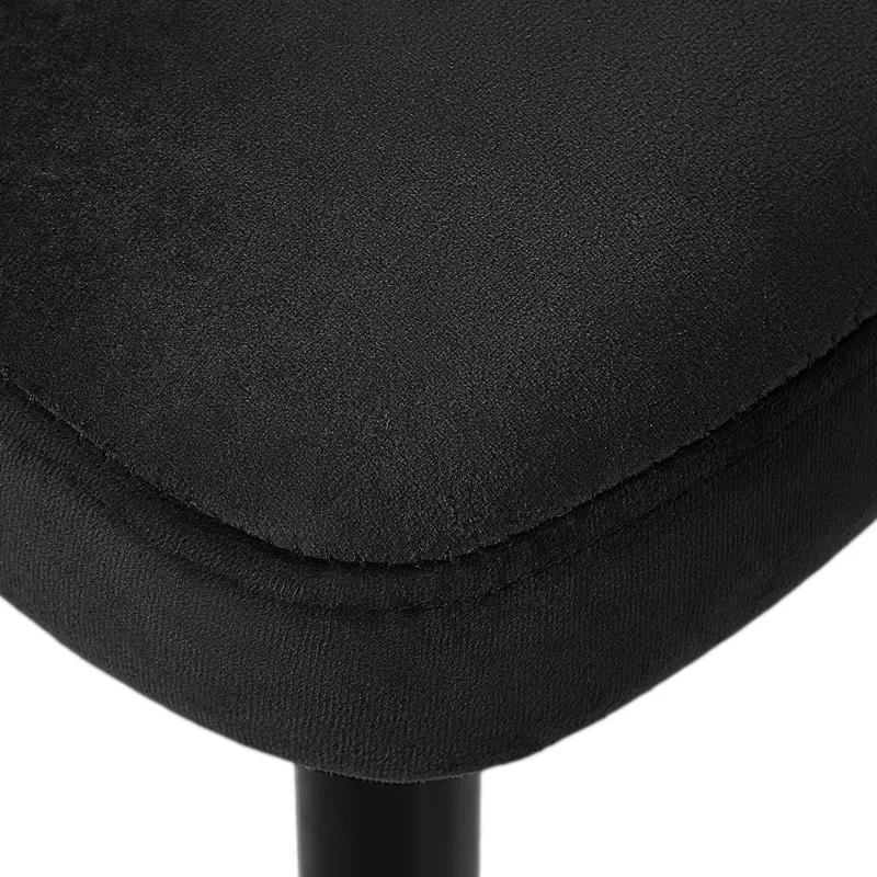 Everly Quinn Swivel Velvet Upholstered Counter & Bar Stool (Set of 2)
