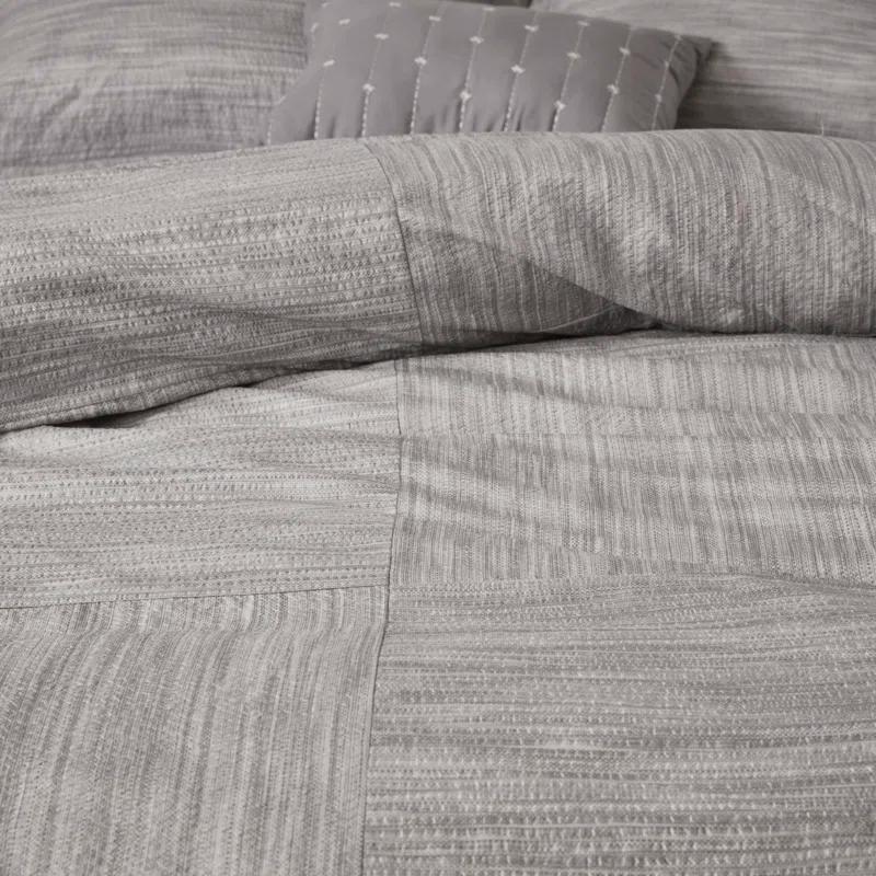 Madison Park Walter 7 Piece Printed Weave Seersucker Comforter Set