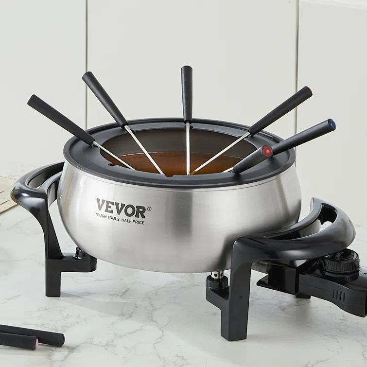 Vevor 3 qt. Stainless Steel Fondue Set & Reviews | Wayfair