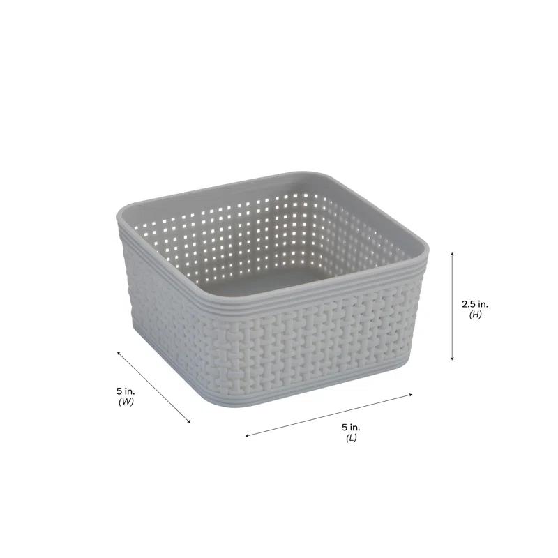 Simplify Simplify Plastic Basket (Set of 6)