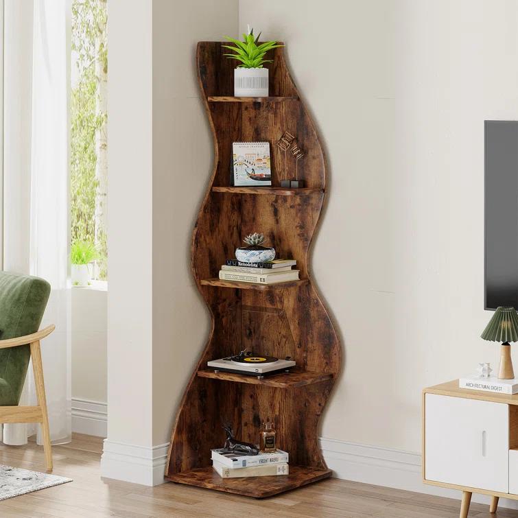 Millwood Pines Arhab Corner Bookcase