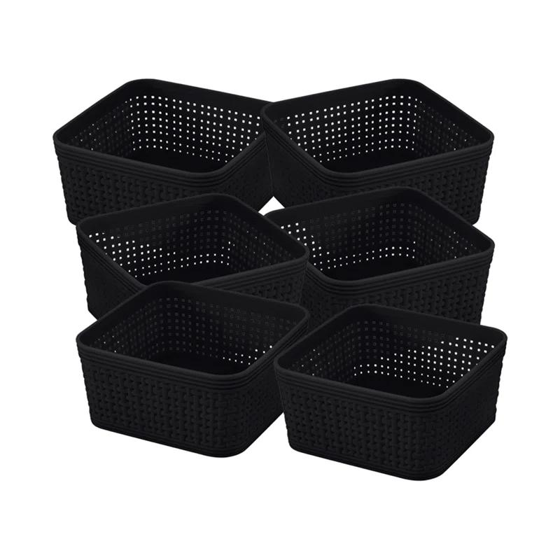 Simplify Simplify Plastic Basket (Set of 6)
