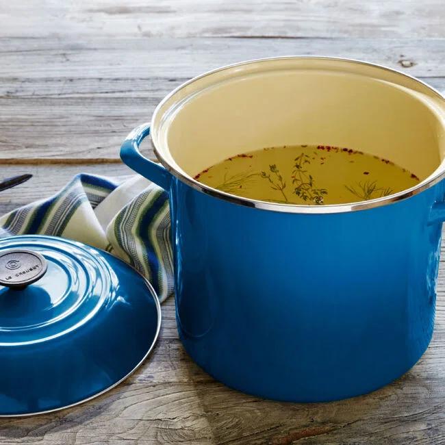 Le Creuset Enamel on Steel Stockpot with Lid