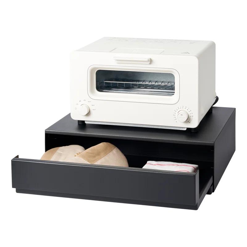 Yamazaki Home Yamazaki Home Countertop Drawer With Pull-Out Shelf, Steel, Holds 37 Lbs