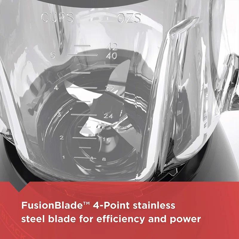 BLACK+DECKER BLACK+DECKER 10-Speed Countertop Blender, BL2010BG, 6-Cup Glass Jar, Dishwasher-Safe, Stainless Steel Blade, Suction Feet
