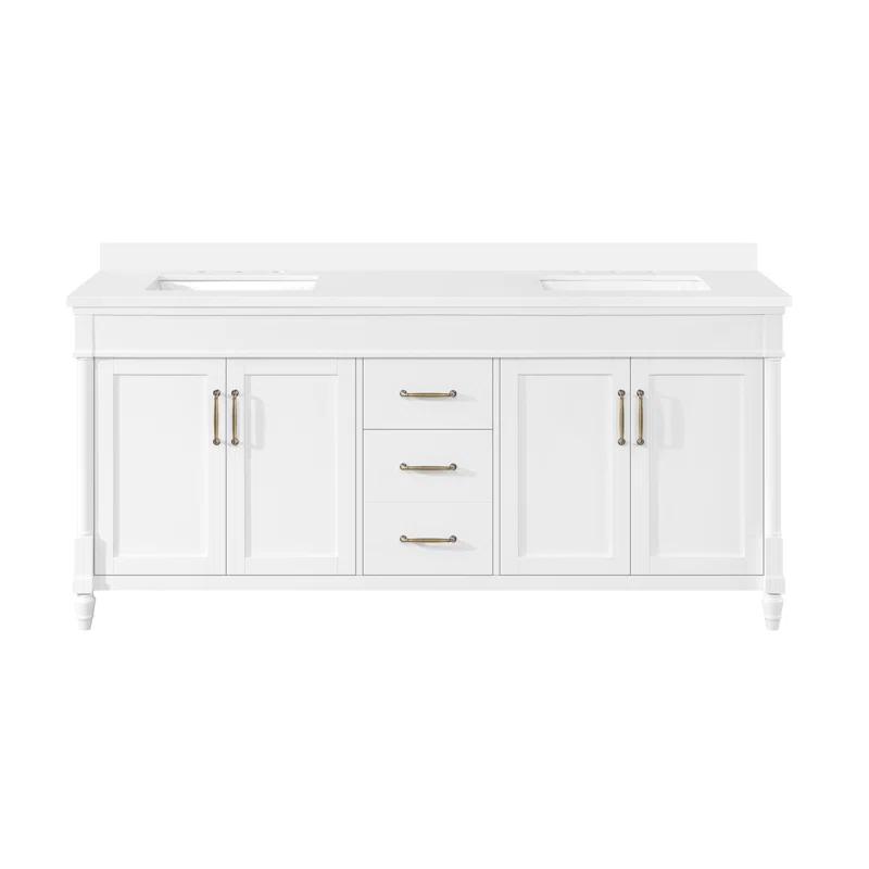 Ove Decors OVE Decors Salisbury 72 in. Double Sink Bathroom Vanity in Pure White