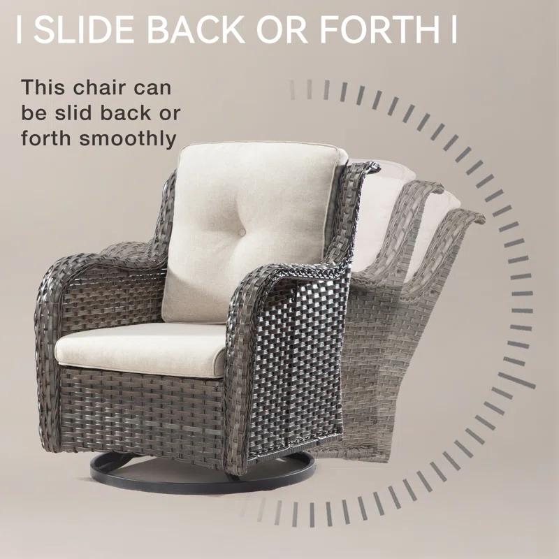 Outdoor Dining Armchair with Cushion