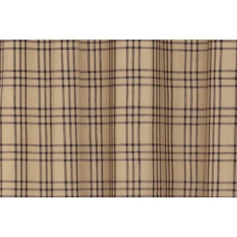 VHC Brands Sawyer Mill Cotton Plaid Tailored Window Valance