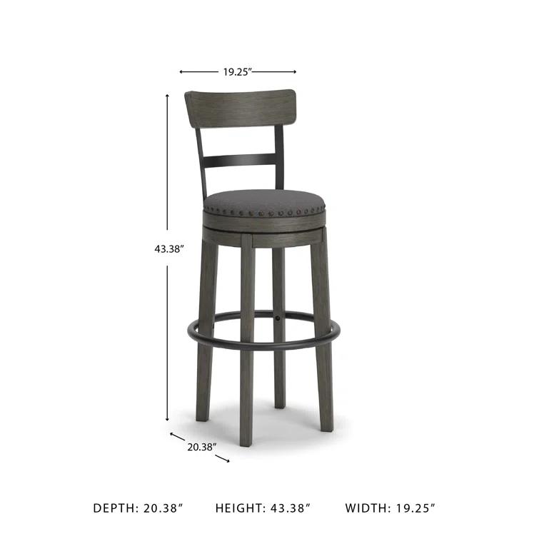 Red Barrel Studio® Obdulio Swivel Upholstered Counter Stool