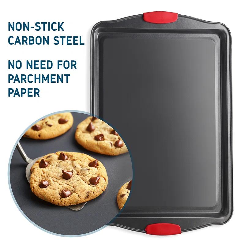 Joytable Non-Stick Carbon Steel 2 Piece Baking Sheet Set