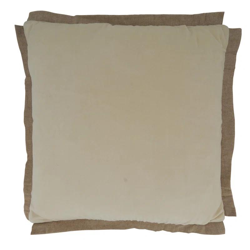 Saro Winifred Collection Cotton Pillow Cover