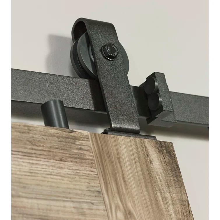 LTL Home Products Millbrooke 84'' Hollow Paneled with Installation Hardware Kit Barn Door