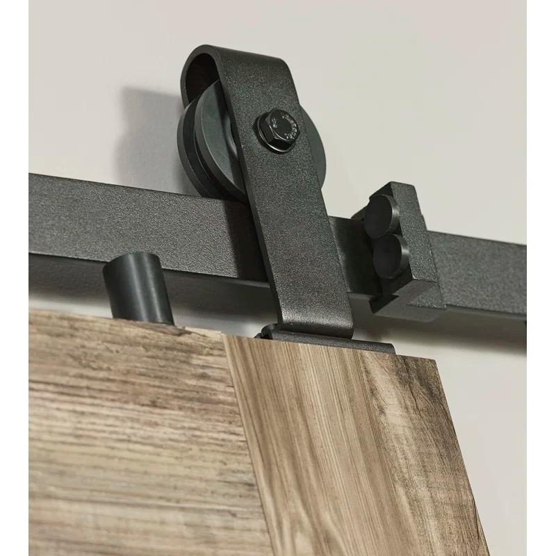 LTL Home Products Millbrooke 84'' Hollow Paneled with Installation Hardware Kit Barn Door