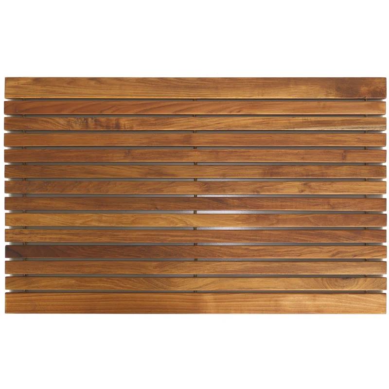Union Rustic Chatillon Teak Bath Mat