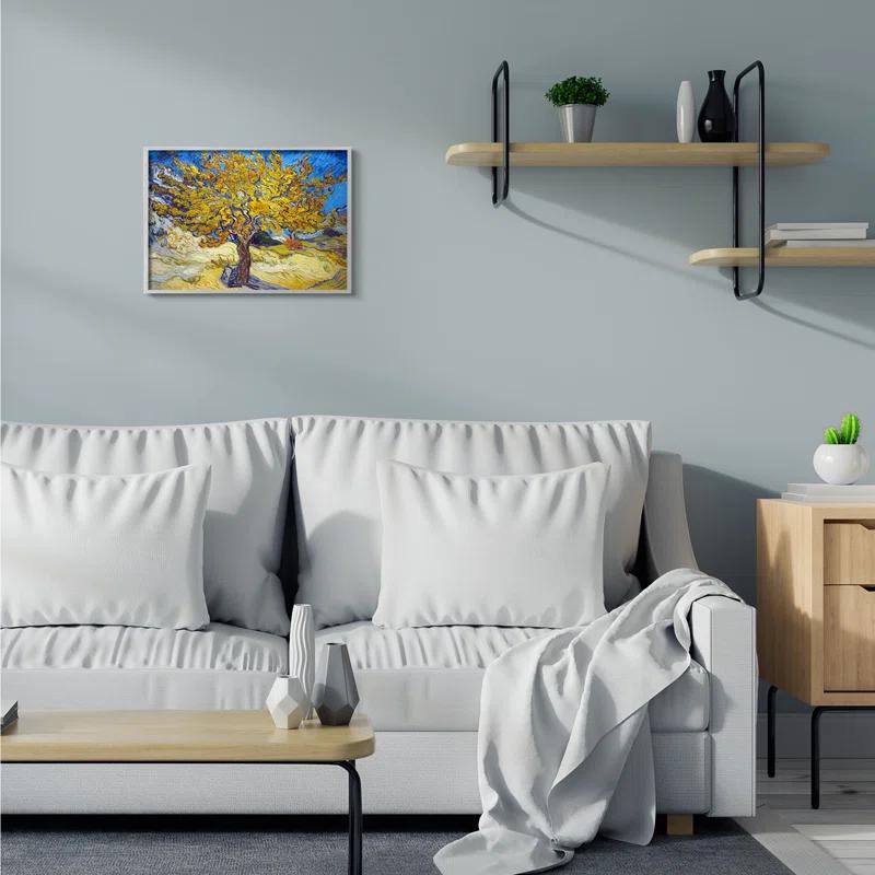 Stupell Industries " Golden Tree Blue Yellow Van Gogh Classical " by Vincent Van Gogh