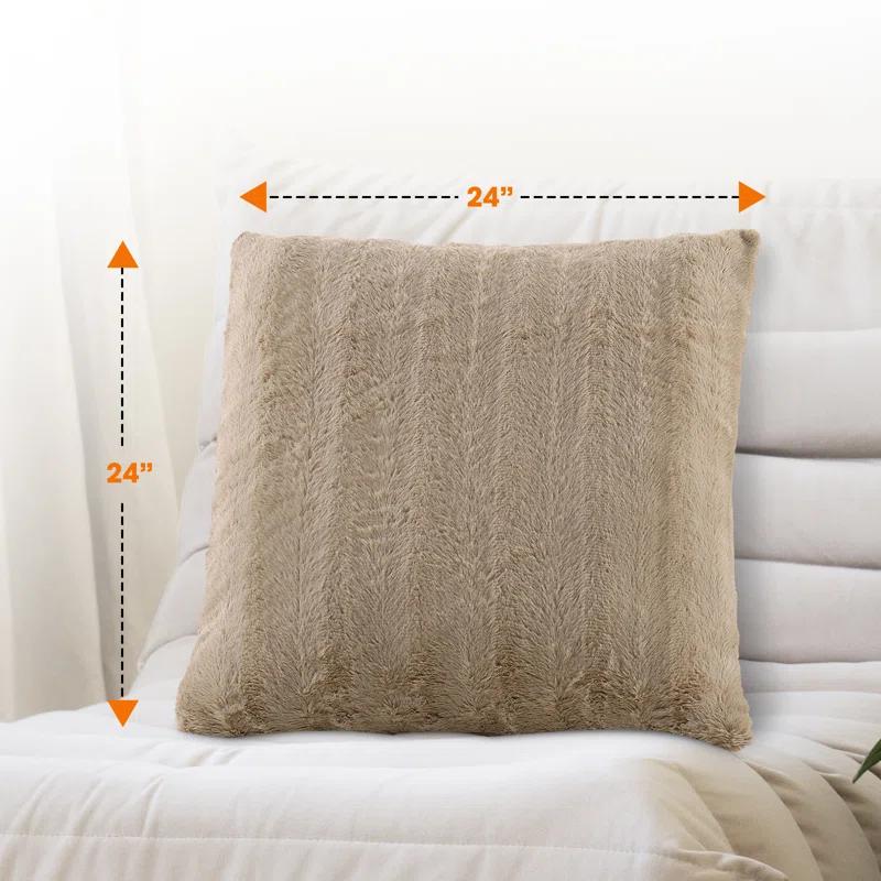 Cheer Collection FRBIN Square Pillow Cover & Insert (Set of 2)