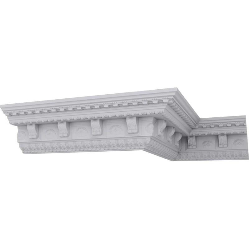 Ekena Millwork SAMPLE - Endurathane Granada Crown Moulding, 9 7/8"H x 9 3/4"P x 14"F x 12"L, Factory Primed