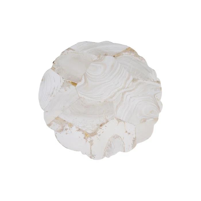 Maitland-Smith Scarborough House Stone Top End Table