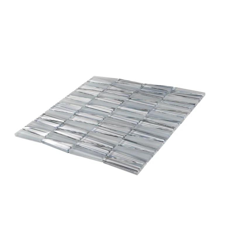 Apollo Tile 12"X12.9" Triangle Glass Mosaic Tile