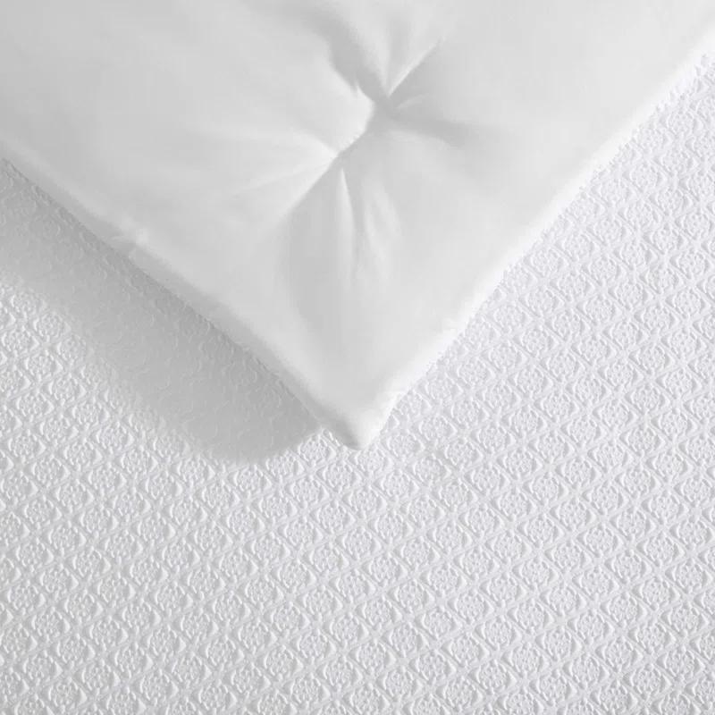 Laura Ashley Laura Ashley Margaret White Easy Care Reversible Dorm Bonus Bed Set