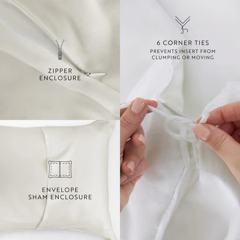 Becky Cameron Vintage Washed Long-Staple Sateen Cotton Duvet Cover Set