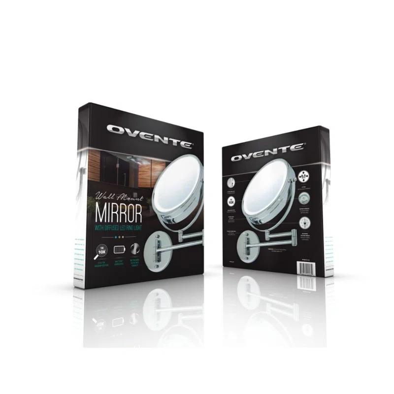 Ovente Concave LED Wall Mirror