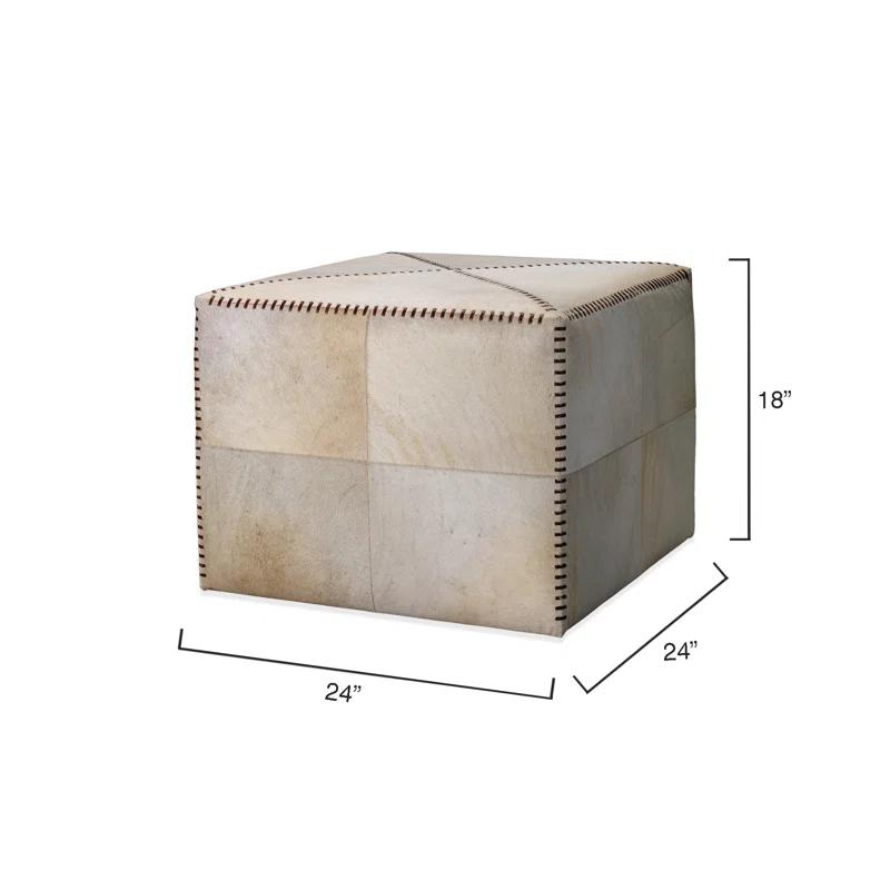 Jamie Young Company Leather Ottoman