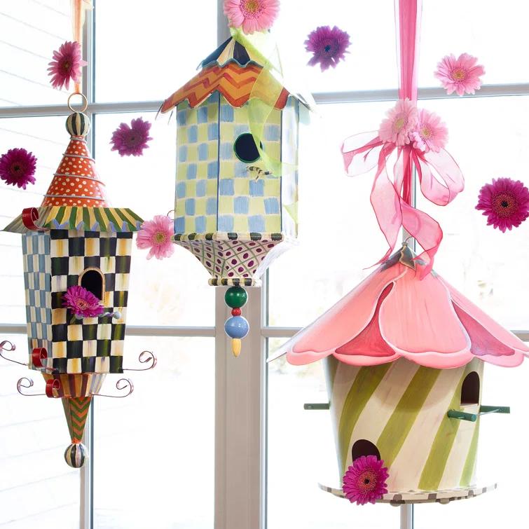 MacKenzie-Childs Hollyhock Birdhouse