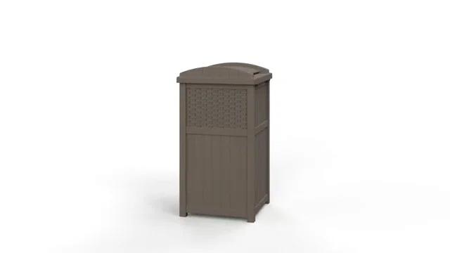 Suncast Suncast 33 Gallon Manual Lift Trash Hideaway Container