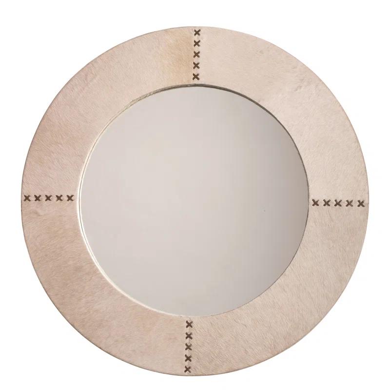 Aaden Round Hide Wall Mirror