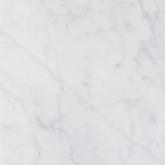 Voss Round Coffee Table - Natural and White Marble