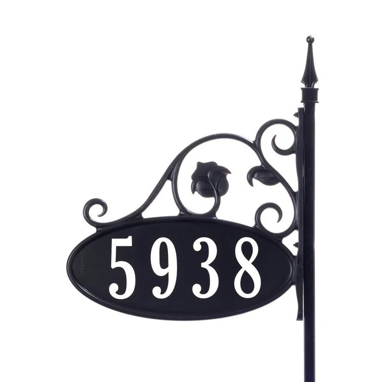 Address America Park Place Oval Double Sided Reflective Yard  Address Sign- 58"