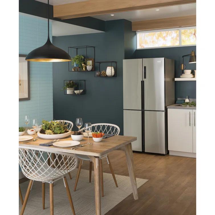Haier Haier 33" 16.4 Cubic Feet Energy Star Smudge-Resistant Built-in Bottom Freezer Refrigerator QHE16HYPFS