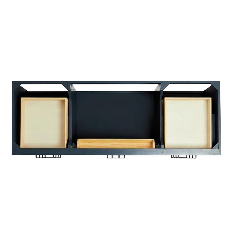 Ariel T060s-Bc Hepburn 60" Single Free Standing Vanity Cabinet Only - Blue