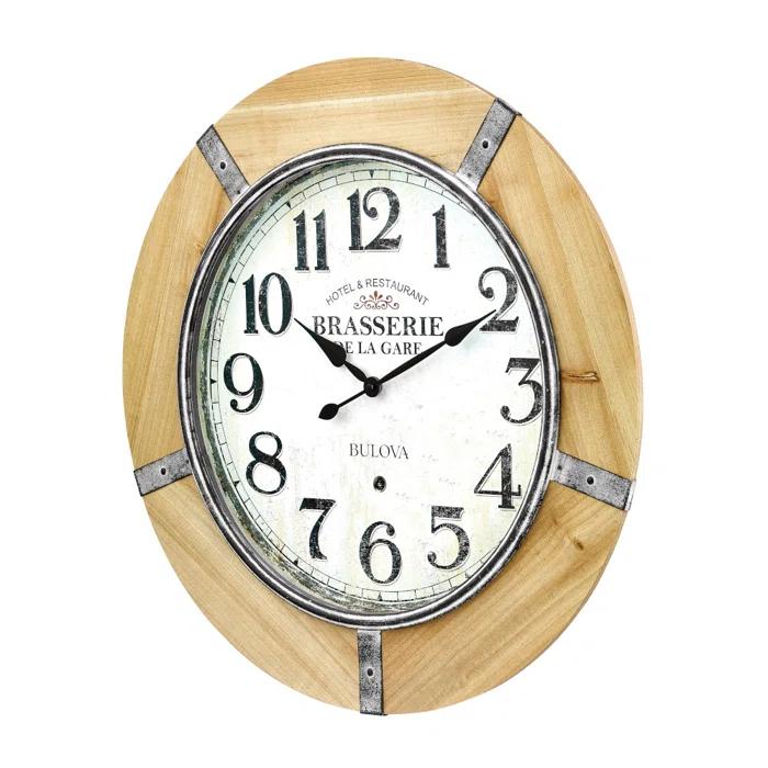 Bulova Solid Wood Wall Clock