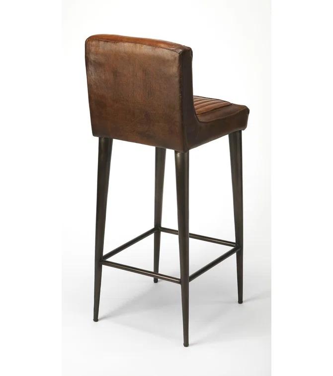 Butler Maxwell Leather 32" Bar Stool & Reviews | Perigold