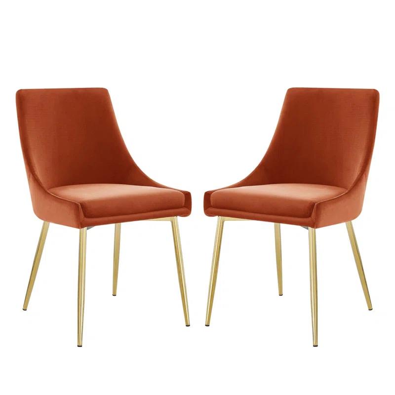 Modway Modway Viscount Performance Velvet Dining Chairs (Set of 2)