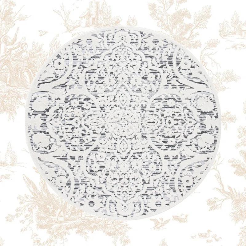 Kelly Clarkson Home Jake Oriental Ivory/Gray Indoor / Outdoor Area Rug